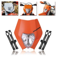 Speedpark Cross-country Motorcycle LED Headlight Grimace Headlamp for KTM  (Orange)