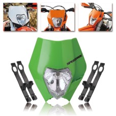 Speedpark Cross-country Motorcycle LED Headlight Grimace Headlamp for KTM (Green)
