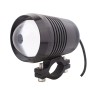 10W 900LM White Light 6500K 1-LED 3-Mode Wired Motorcycle Headlamp, Wire Length:40cm, DC 12V-24V(Black)