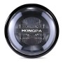 HONGPA Motorcycle Retro Headlights Modified Parts LED General Metal Headlights(Bright Black)