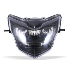 Светодиодные светодиодные фары мотоциклов светодиодные светодиодные светильники для Yamaha LC135 V2-V6 (прозрачное стекло)
