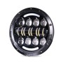 7 Inch Motorcycle Retro Modified Headlights Day Trip LED Far Near Beam Lights  For Wrangler / Harley