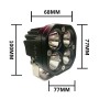 40W White Light Motorcycle LED Spotlight Headlight Car Front Bumper Light Off-Road Vehicle Modified Roof Light