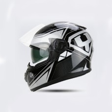 Motorcycle Full Face Riding Helmet Double Lens Motorcycle Men and Women Winter Keep Warm Helmets (Please note the size: S-XXL)