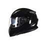 GXT Motorcycle Black Full Coverage Protective Helmet Double Lens Motorbike Helmet, Size: L