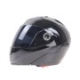 JIEKAI 105 Full Face Helmet Electromobile Motorcycle Double Lens Protective Helmet, Size: M (Black+Brown)