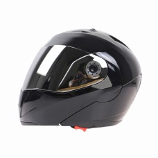 JIEKAI 105 Full Face Helmet Electromobile Motorcycle Double Lens Protective Helmet, Size: M (Black+Silver)