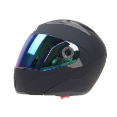 JIEKAI 105 Full Face Helmet Electromobile Motorcycle Double Lens Protective Helmet, Size: M (Matte Black+Color)