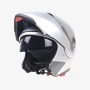 JIEKAI 105 Full Face Helmet Electromobile Motorcycle Double Lens Protective Helmet, Size: M (Silver+Silver)