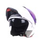 Цекай 105 Полный шлем с электромобильным мотоциклом Мотоцикл Двойной линз защитный шлем, размер: L (белый+цвет)