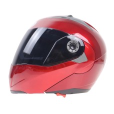 JIEKAI 105 Full Face Helmet Electromobile Motorcycle Double Lens Protective Helmet, Size: L (Red+Brown)