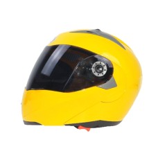 JIEKAI 105 Full Face Helmet Electromobile Motorcycle Double Lens Protective Helmet, Size: L (Yellow+Brown)