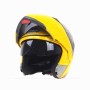 JIEKAI 105 Full Face Helmet Electromobile Motorcycle Double Lens Protective Helmet, Size: L (Yellow+Brown)