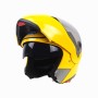 Цекай 105 Полночный шлем с электромобильным мотоцикром Мотоцикл Двойной линз защитный шлем, размер: L (желтый+серебро)