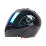 Цекай 105 Полный шлем с электромобильным мотоциклом Мотоцикл Двойной линз защитный шлем, размер: L (черный+цвет)