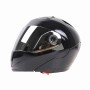 Цекай 105 полная лицевая шлема Электромобильный мотоцикл Мотоцикл Двойной линз защитный шлем, размер: L (черный+серебро)