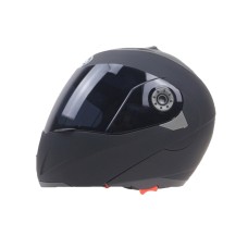 JIEKAI 105 Full Face Helmet Electromobile Motorcycle Double Lens Protective Helmet, Size: L (Matte Black+Brown)