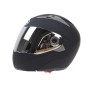 JIEKAI 105 Full Face Helmet Electromobile Motorcycle Double Lens Protective Helmet, Size: L (Matte Black+Silver)