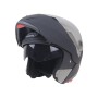 JIEKAI 105 Full Face Helmet Electromobile Motorcycle Double Lens Protective Helmet, Size: L (Matte Black+Silver)