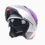 JIEKAI 105 Full Face Helmet Electromobile Motorcycle Double Lens Protective Helmet, Size: L (Silver+Color)