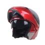 JIEKAI 105 Full Face Helmet Electromobile Motorcycle Double Lens Protective Helmet, Size: M (Red+Brown)