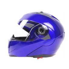 JIEKAI 105 Full Face Helmet Electromobile Motorcycle Double Lens Protective Helmet, Size: L (Blue+Transparent)