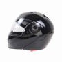 JIEKAI 105 Full Face Helmet Electromobile Motorcycle Double Lens Protective Helmet, Size: L (Black+Transparent)