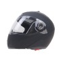 JIEKAI 105 Full Face Helmet Electromobile Motorcycle Double Lens Protective Helmet, Size: L  (Matte Black+Transparent)