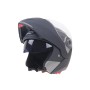JIEKAI 105 Full Face Helmet Electromobile Motorcycle Double Lens Protective Helmet, Size: L  (Matte Black+Transparent)