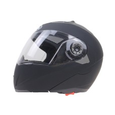 JIEKAI 105 Full Face Helmet Electromobile Motorcycle Double Lens Protective Helmet, Size: XL  (Matte Black+Transparent)