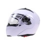 Цекай 105 Полночный шлем Электромобильный мотоцикл Мотоцикл Двойной линз защитный шлем, размер: xxl (белый+прозрачный)
