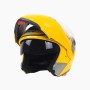 Цекай 105 полного лица с электромобильным мотоциклом мотоцикл Двойной линз защитный шлем, размер: м (желтый+прозрачный)