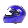 Цекай 105 полный шлем с электромобилем мотоцикл Двойной линз защитный шлем, размер: м (синий+прозрачный)