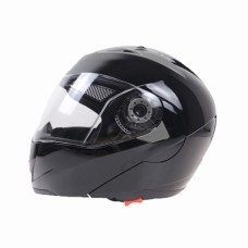 JIEKAI 105 Full Face Helmet Electromobile Motorcycle Double Lens Protective Helmet, Size: M (Black+Transparent)