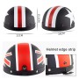 Soman Electromobile Motorcyl Motorcle Half Face Helme Retro Harley Helmet с защитными очками (Matte Black UK Flag)