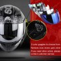 Soman SM-960 Motorcycle Electromobile Full Face Helmet Double Lens Protective Helmet(White with Silver Lens)