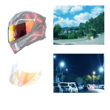 Motorcycle Helmet Visor Anti-UV Wind Shield Lens For AGV K1 / K3SV / K5(Aurora Red)