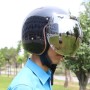 Soman Motorcycle Bubble Sycor Open Face Helme Helme Helme Helme Windshield с прозрачной рамой (прозрачная)