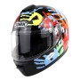 SOMAN Outdoor Motorcycle Electric Car Riding Helmet, Size: M, 57-58cm (Palm Flower)