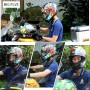 SOMAN Outdoor Motorcycle Electric Car Riding Helmet, Size: M, 57-58cm (Palm Flower)