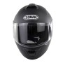 SOMAN Outdoor Motorcycle Electric Car Riding Helmet, Size: M, 57-58cm (Matte Black)