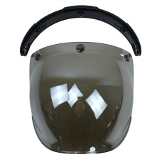 Bubble visor quality open face motorcycle helmet visor 10 colors available vintage helmet windshield shield unit size(Mirror)