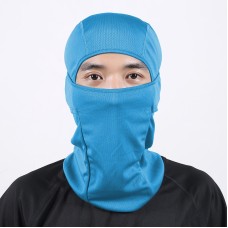 Motorcycle Balaclava Full Face Mask Warmer Windproof Breathable Airsoft Paintball Cycling Ski Shield Men Sun Hats Helmet(Sky Blue)