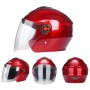 BYB 709 Электрический мотоцикл Мужчины и женщины универсальный четыре сезона езда на половине шлема (Purple Red (прозрачная анти-богопровода)))
