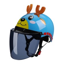 BYB X-866 Взрослый электрический мотоцикл-шлем Мужчины и женщины универсальная каска, спецификация: Цвет чая Длинные объектива (летний синий цвет)