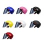 BYB 207 Men And Women Electric Motorcycle Adult Helmet Universal Hard Hat, Specification: Tea Color Long Lens(Matt Black)