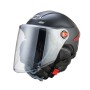BYB W-266 Four Seasons Men And Women Universal Helmet Electric Motorcycle Anti-Fog Keep Warm Protective Cap, Specification: Transparent Lens(Matt Black)