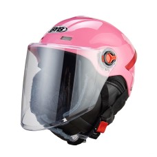 BYB W-266 Four Seasons Мужчины и женщины универсальный шлем Электрический мотоцикл Антипроблема Держите теплую защитную крышку, спецификация: прозрачная линза (розовый)