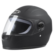 BYB 858 Motorcycle Men And Women Universal Anti-Fog Keep Warm Helmet, Specification: Transparent Lens(Matt Black No Decals)