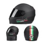 BYB 858A Motorcycle Full-Handed Keep Warm Anti-Fog Helmet, Specification: Tea Color Lens(Matt Black)